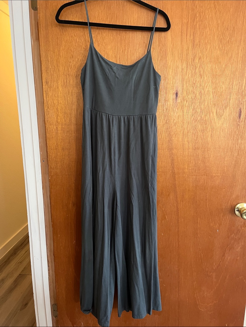 Quince green jumpsuit